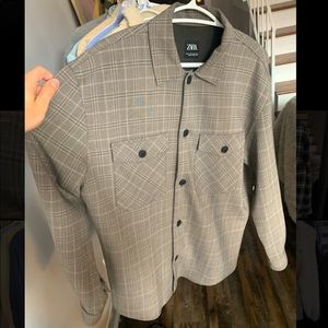 Zara plaid over shirt (NEW NEVER WORN)